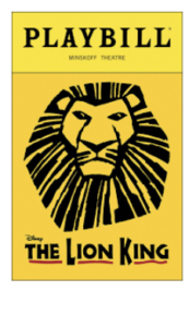 Playbill The Lion King